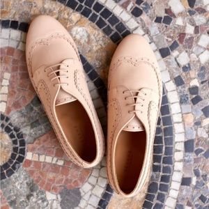 Sezane Paul derbies in nude, size 7/38